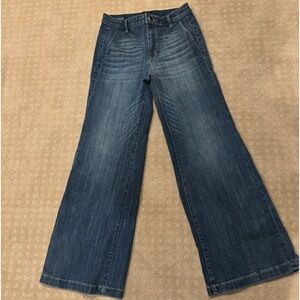 White House Black Market Extra High Rise Wide Leg Jean